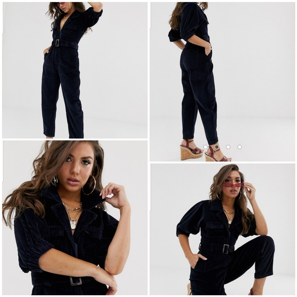 NWT ASOS DENIM CORDUROY JUMPSUIT